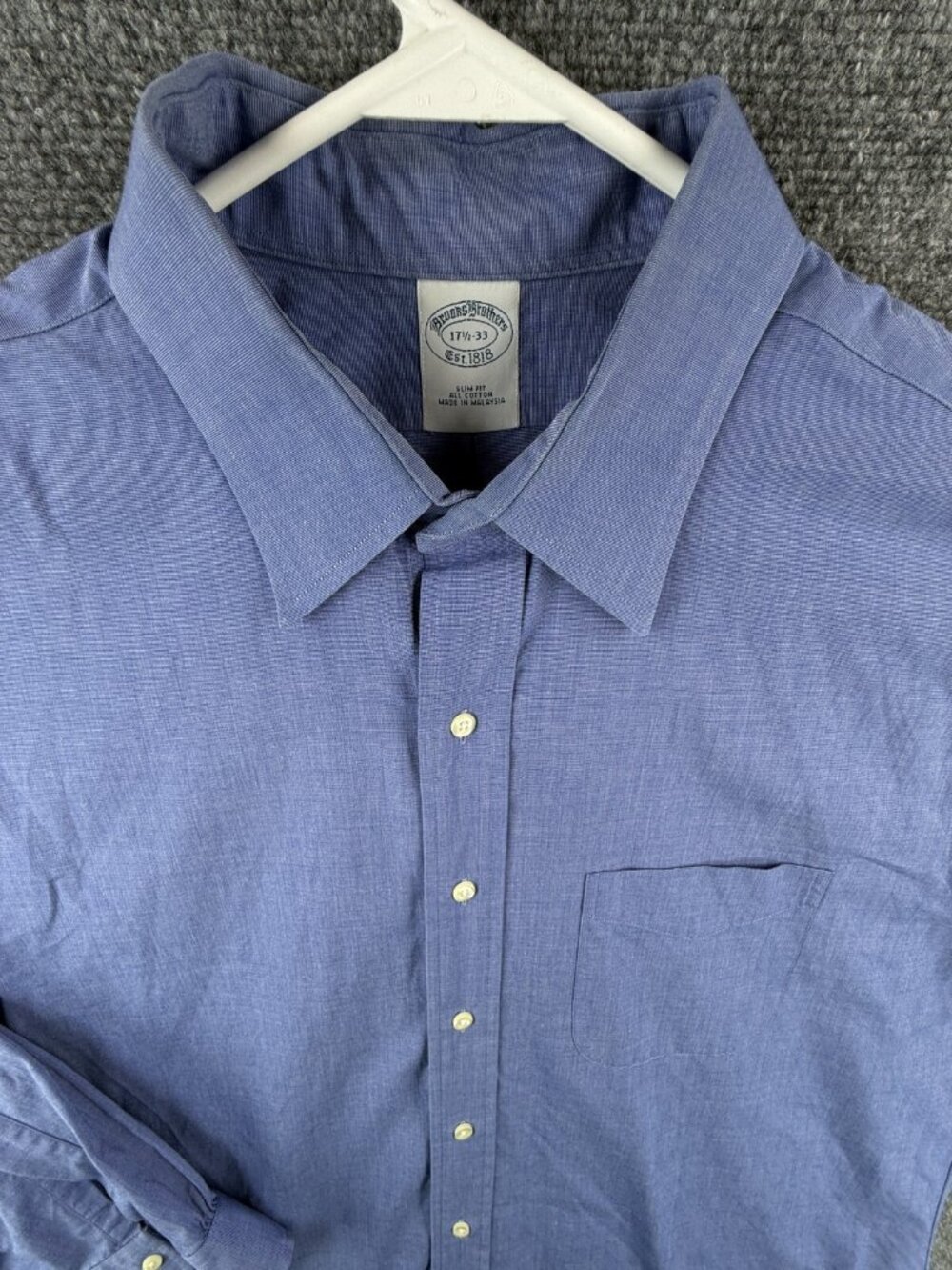 Brooks Brothers Blue Button-Down Casual Shirt